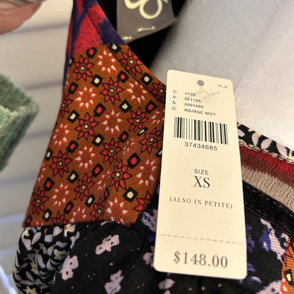 NWT Anthropologie One September Patchwork Dress Size XS - Picture 6 of 6